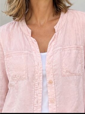 Sandwich Light Pink Linen Jacket – Size 34